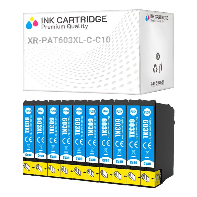 Cartucce Epson 603XL-C C13T03A24010 Ciano Compatibile KIT 10