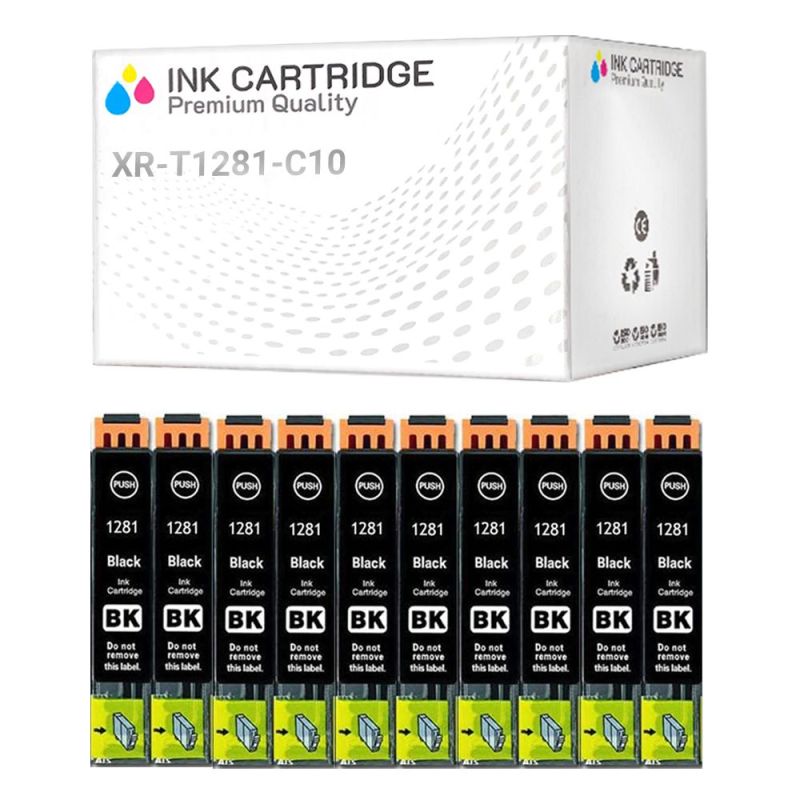 Cartucce Epson T1281 Nera Compatibile KIT 10