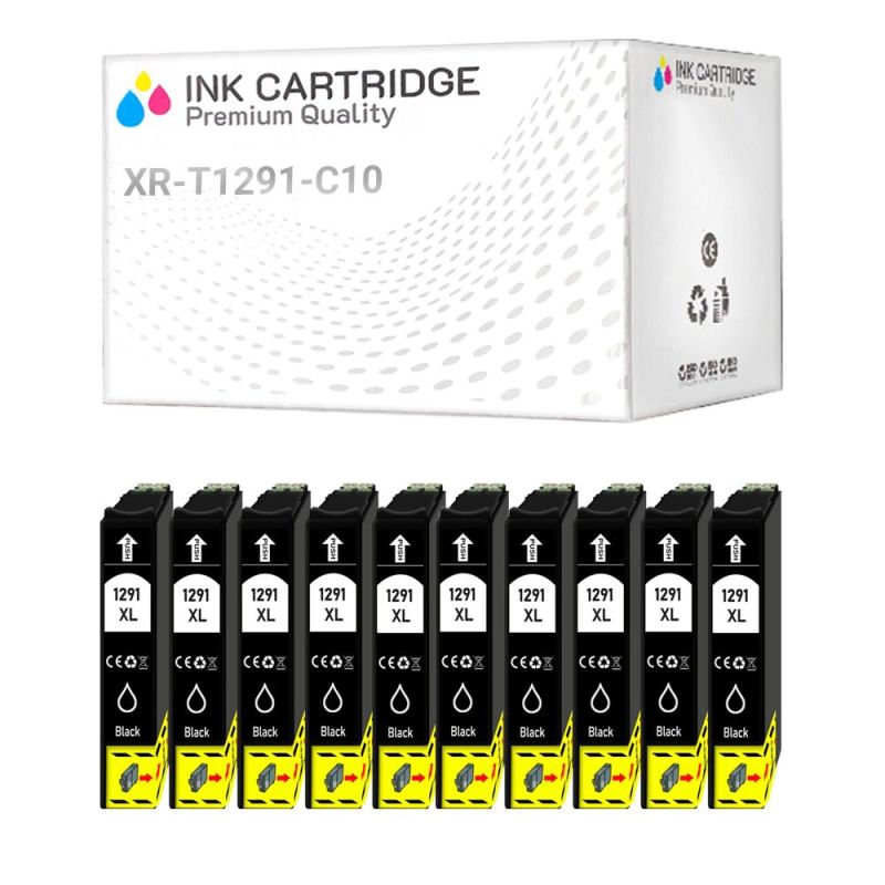 Cartucce Epson T1291 C13T12914010 Nera Compatibile KIT 10