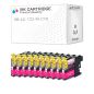 Cartucce Brother LC123-M LC121 Magenta Compatibile KIT 10