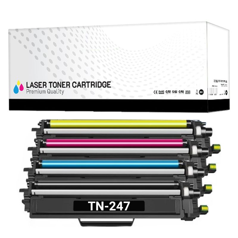 4 SET da 4 Toner  Brother TN-247  CON CHIP Compatibili  (4BK, 4M, 4C, 4Y)