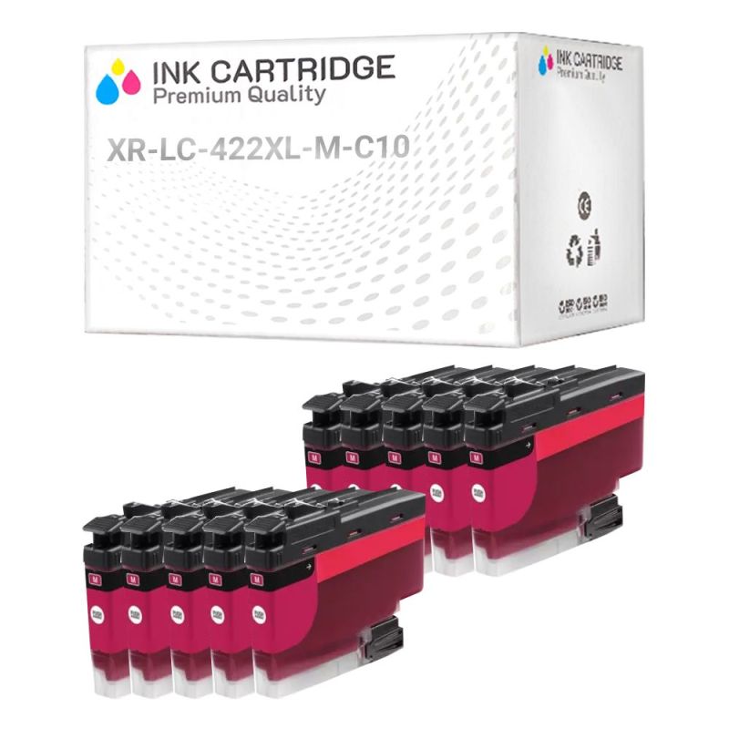 Cartucce Brother LC-422-M Magenta Compatibile KIT 10