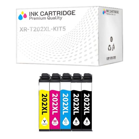 Offerta kit 5 Cartucce Epson T202XL Nero + Colore