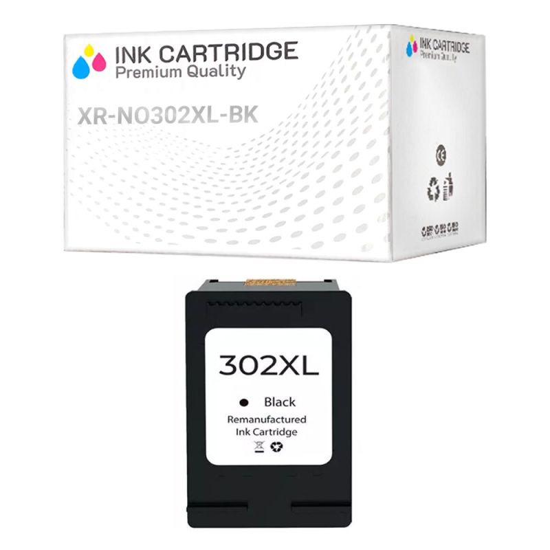 Cartuccia Hp 302XL-BK Nera Rigenerata