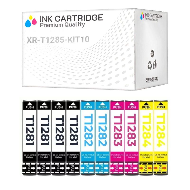 10 Cartucce Epson T1285 C13T12854010 Nero + Colore Compatibili KIT 10