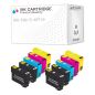 10 Cartucce Epson T0615 Nero + Colore Compatibili KIT 10