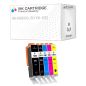 5 Cartucce Canon PGI-580 CLI-581 XXL Nero + Colori con CHIP Compatibili KIT 5