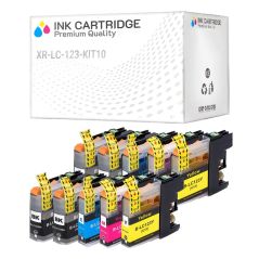 Offerta Kit 10 Cartucce Brother LC123 Nero + Colore