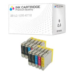 Offerta Kit 10 Cartucce Brother LC-1000 Nero + Colore - Xenres